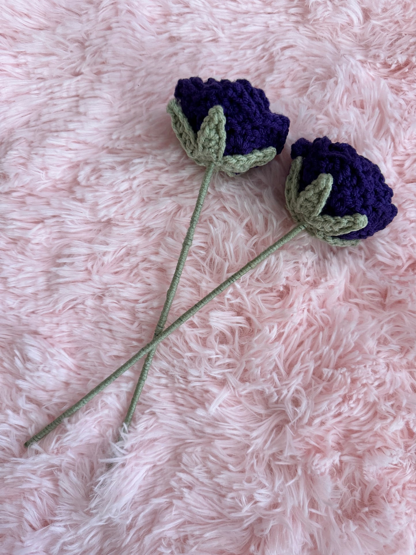 PiNKx Crochet Single Roses (sold in eaches)