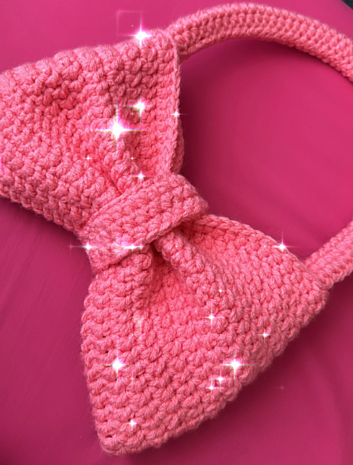 PiNKx Crochet Bow Bag Purse - pattern by Biyabimi on YT